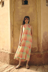 Zoe Tie-up Long Dress
