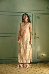 Camila Checkered Long Dress