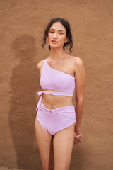 Nura One Shoulder Top - Lilac