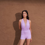Trilogy One Piece Boy Shorts - Lilac