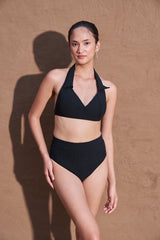 High waisted Bikini Bottom - Black